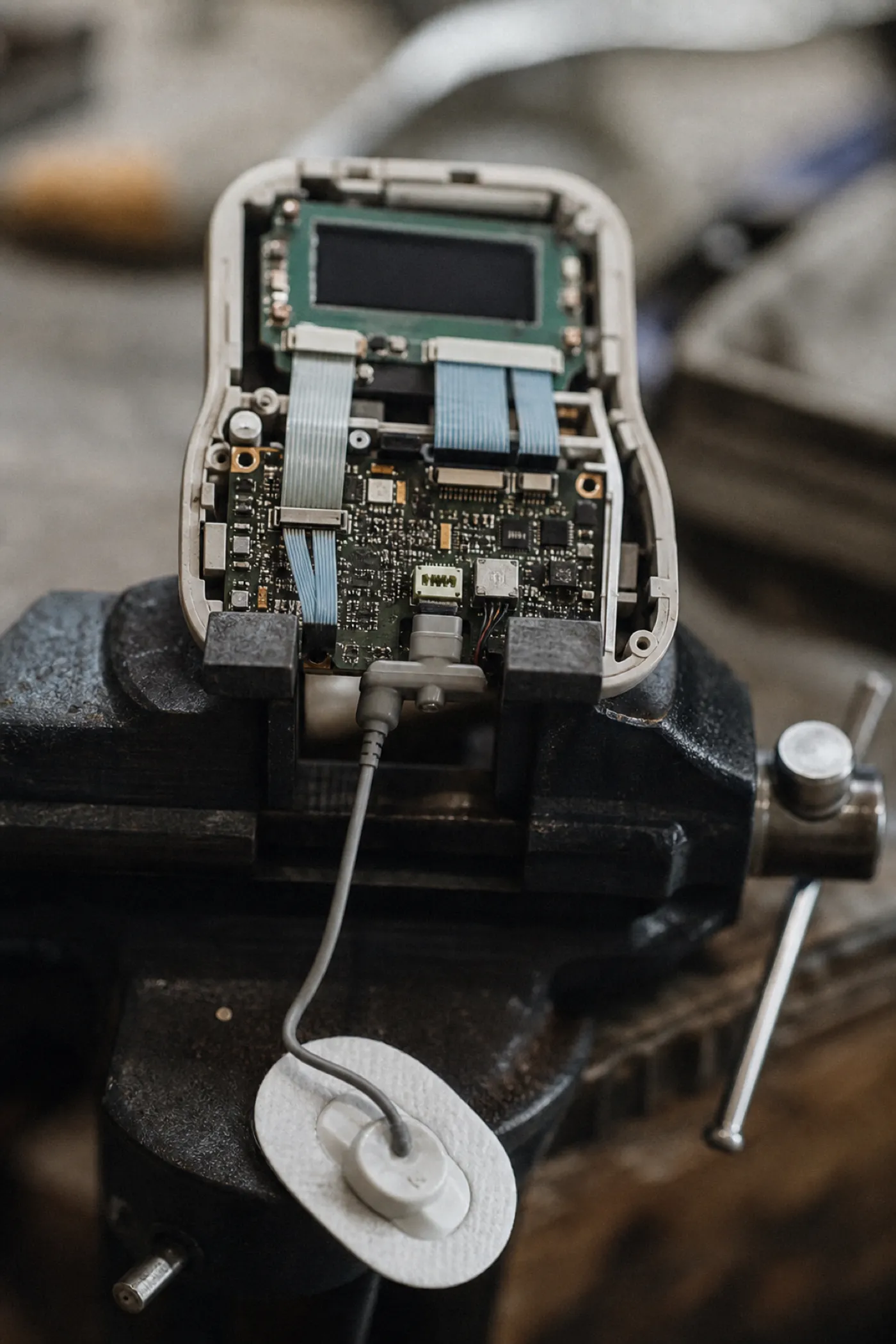 Medical device prototype on a workbench - professional indemnity for biomedical engineers