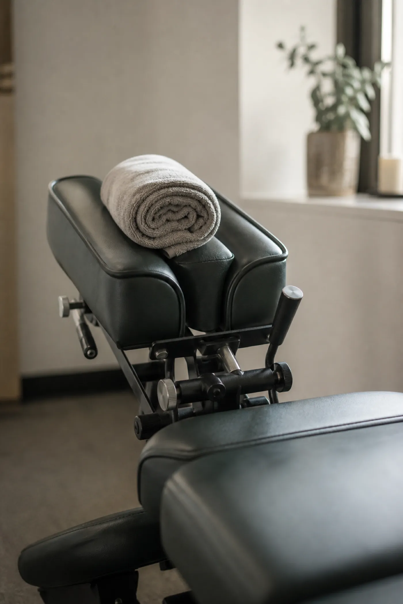 Chiropractic adjustment table detail, coverage under chiropractor PI insurance