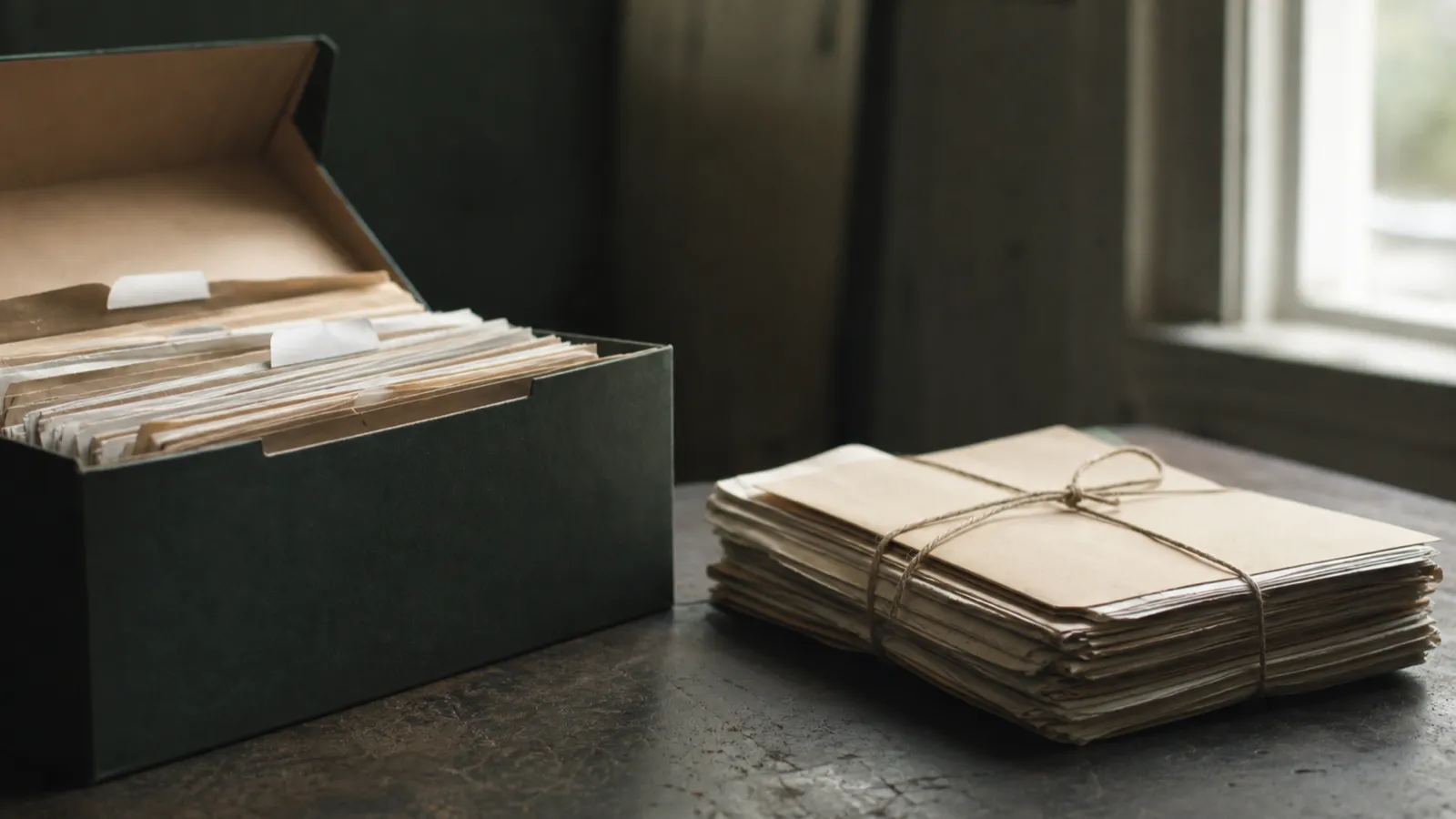 Tagged financial records in archive boxes, forensic consultant professional indemnity