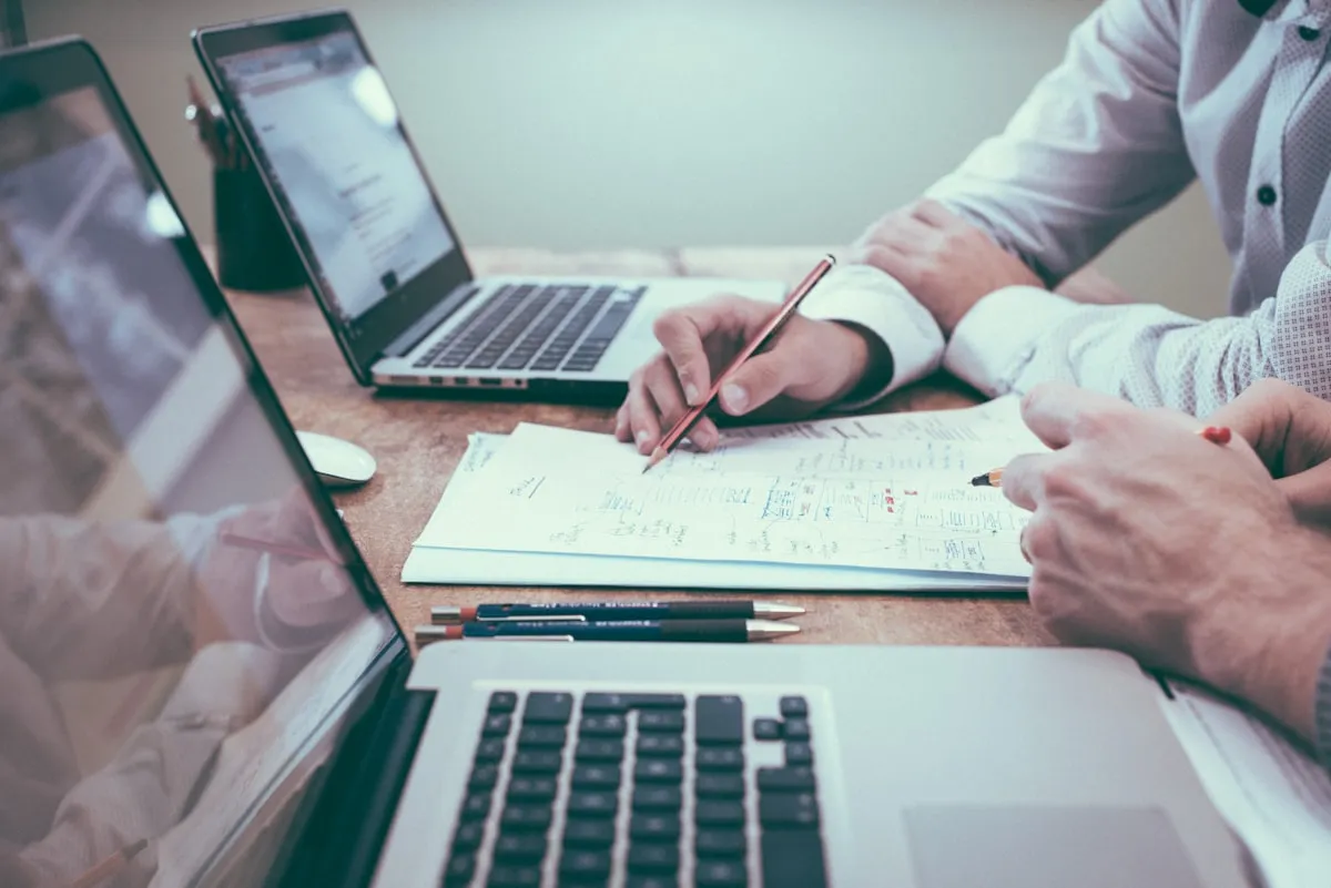 Petroleum engineer reviewing reports representing professional indemnity coverage