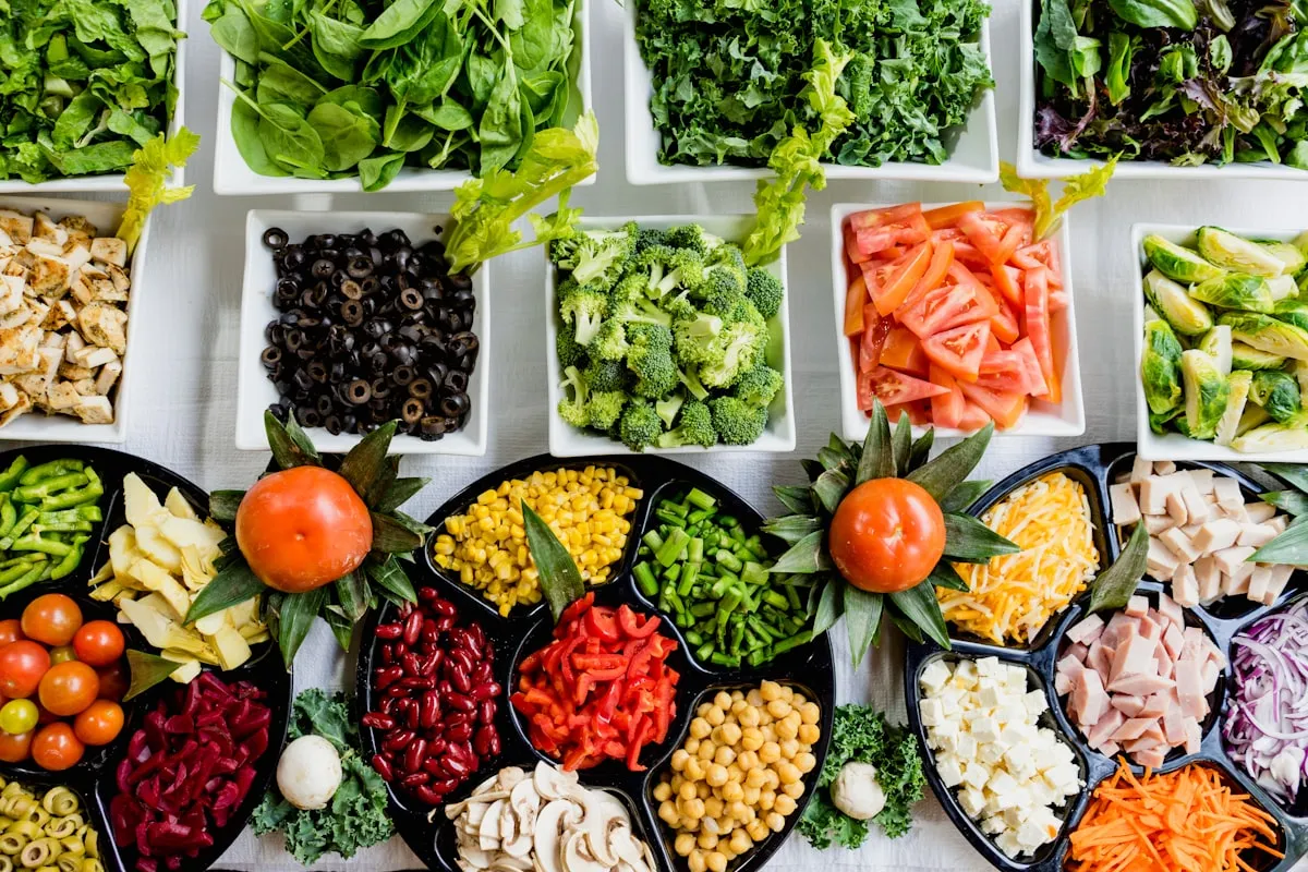 Healthy food spread representing dietitian professional indemnity insurance coverage