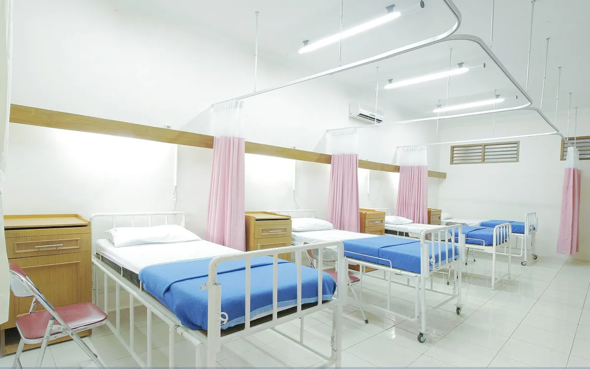 Medical centre building exterior showing shared entrance and common areas