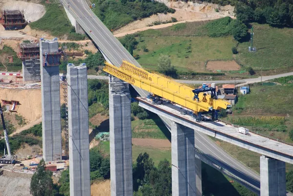 Bridge construction site representing civil engineering infrastructure design